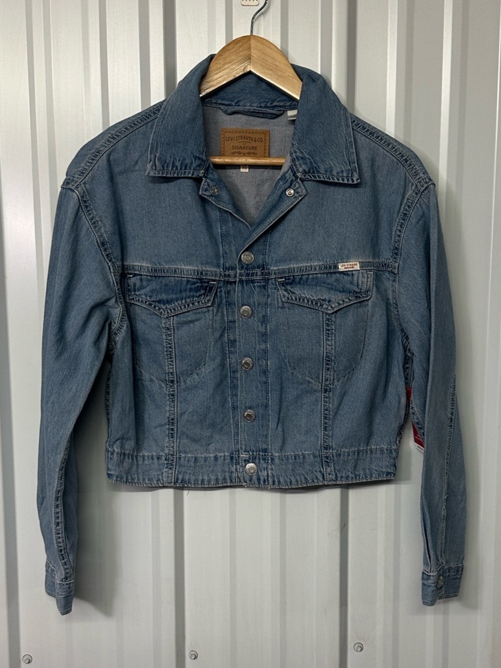 Women’s Levi’s Denim Trucker Jacket Classic Vintage Wash Jean Jacket Casual NWT